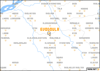 map of Évodoula