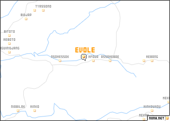 map of Evolé