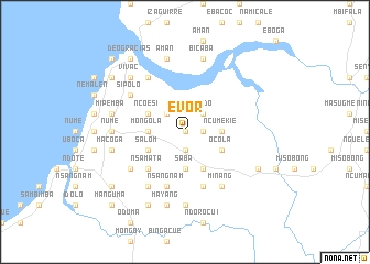 map of Evor