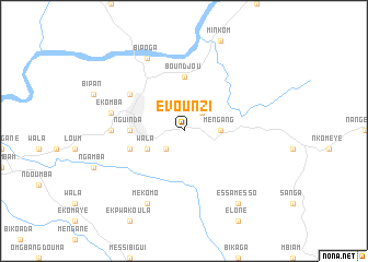 map of Evounzi
