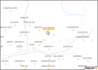 map of Evren