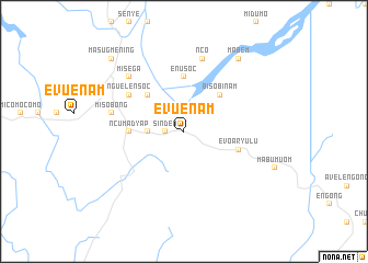 map of Evuenam