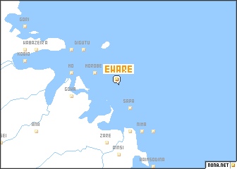 map of Eware