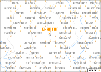 map of Ewarton