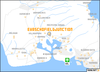 map of Ewa-Schofield Junction