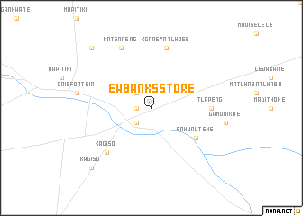 map of Ewbankʼs Store