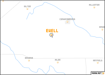 map of Ewell