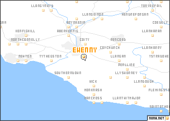 map of Ewenny