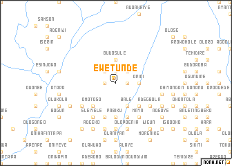 map of Ewetunde