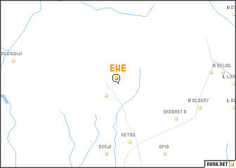 map of Ewé
