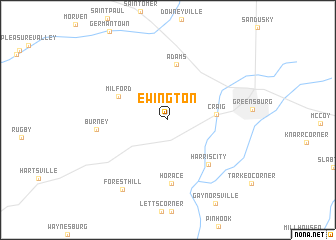 map of Ewington