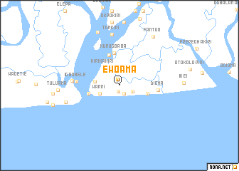 map of Ewoama