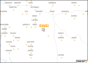 map of Ewugi
