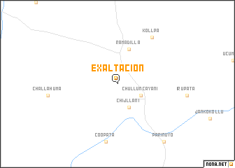 map of Exaltación