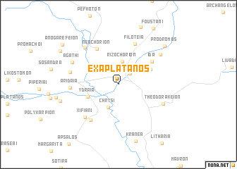 map of Exaplátanos