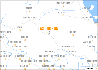 map of Éxarkhos