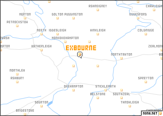 map of Exbourne