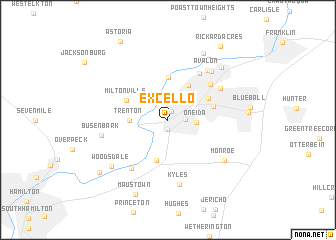 map of Excello