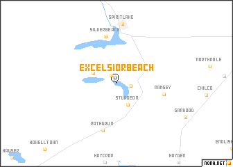 map of Excelsior Beach