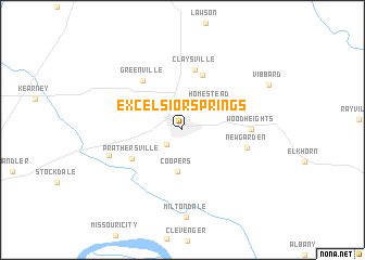 map of Excelsior Springs