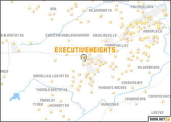 map of Executive Heights