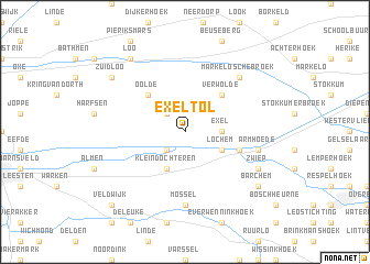 map of Exel-Tol