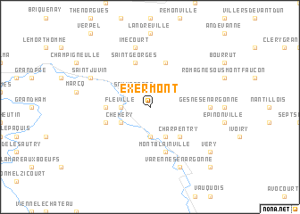 map of Exermont