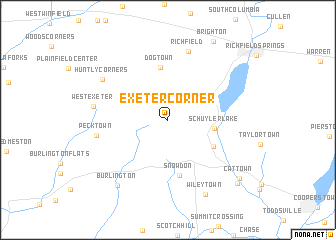 map of Exeter Corner