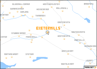 map of Exeter Mills