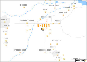 map of Exeter