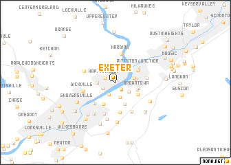 map of Exeter