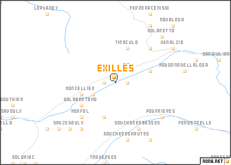 map of Exilles