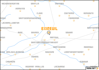 map of Exireuil