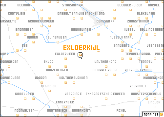 map of Exloërkijl