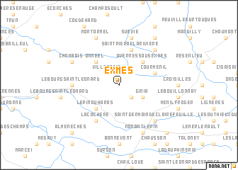 map of Exmes