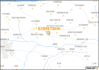 map of Exometokhi