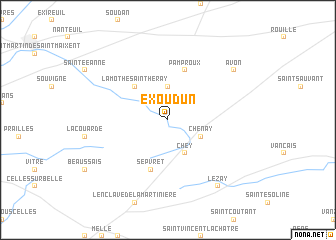 map of Exoudun