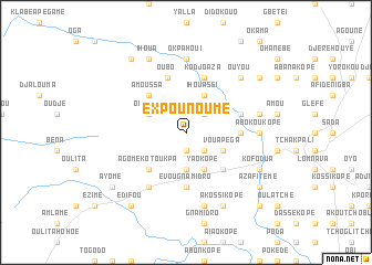 map of Expounoumé