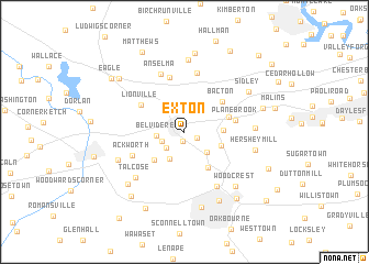 map of Exton