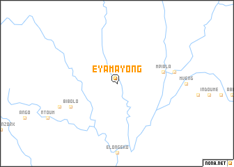 map of Eyamayong