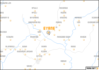 map of Eyané