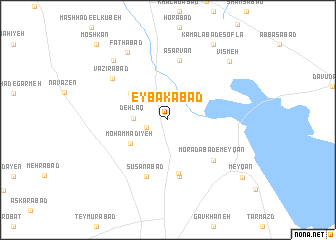 map of Eybakābād