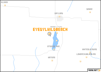 map of Eyedylwild Beach