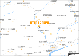 map of Eyers Grove