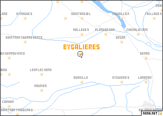 map of Eygalières