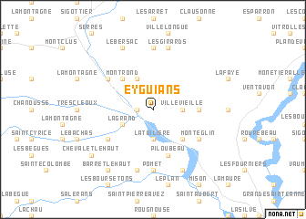 map of Eyguians