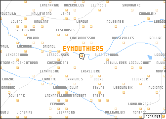 map of Eymouthiers