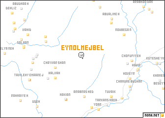 map of ‘Eyn ol Mejbel