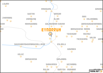 map of ‘Eyn or Rūm