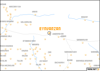 map of ‘Eyn Varzān